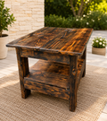 Burnt wooden Table 24" x 24"
